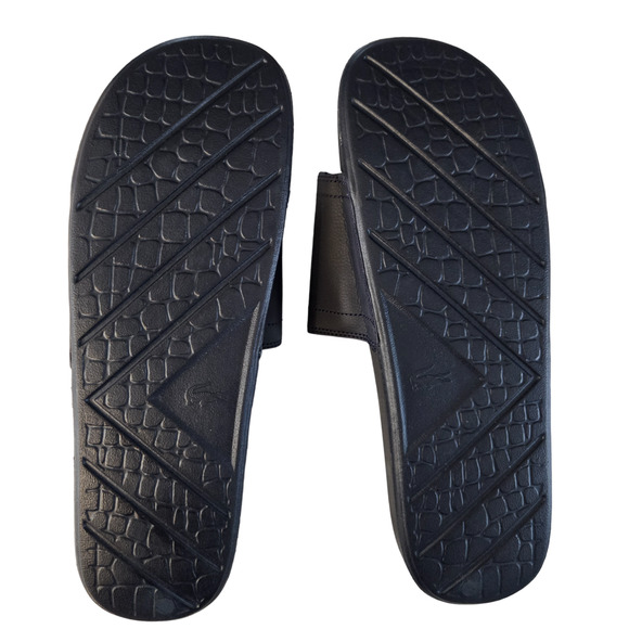 Lacoste Fraisier 118 1 US Cam Synthetic Navy/White Men\'s Slide Sandal Size 17 main image 6
